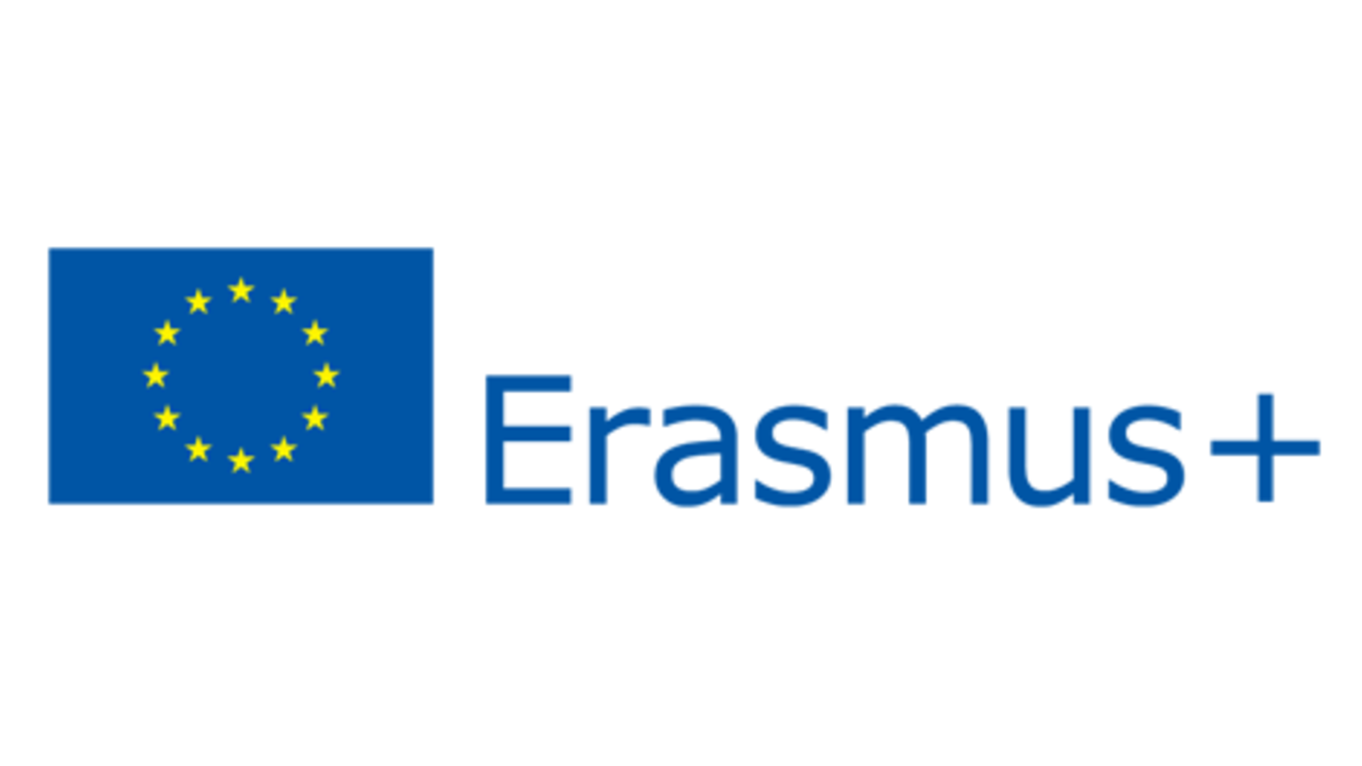 Erasmus+ und Flagge der Europäischen Union