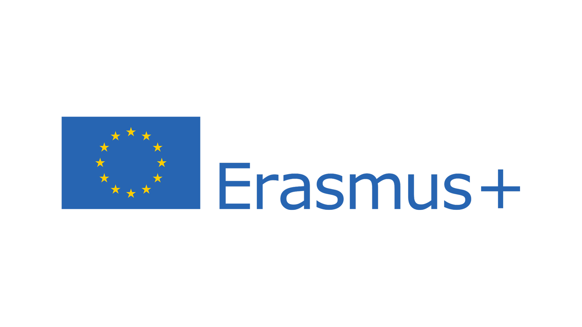 Erasmus+ Logo und Fahne der Europäischen Union